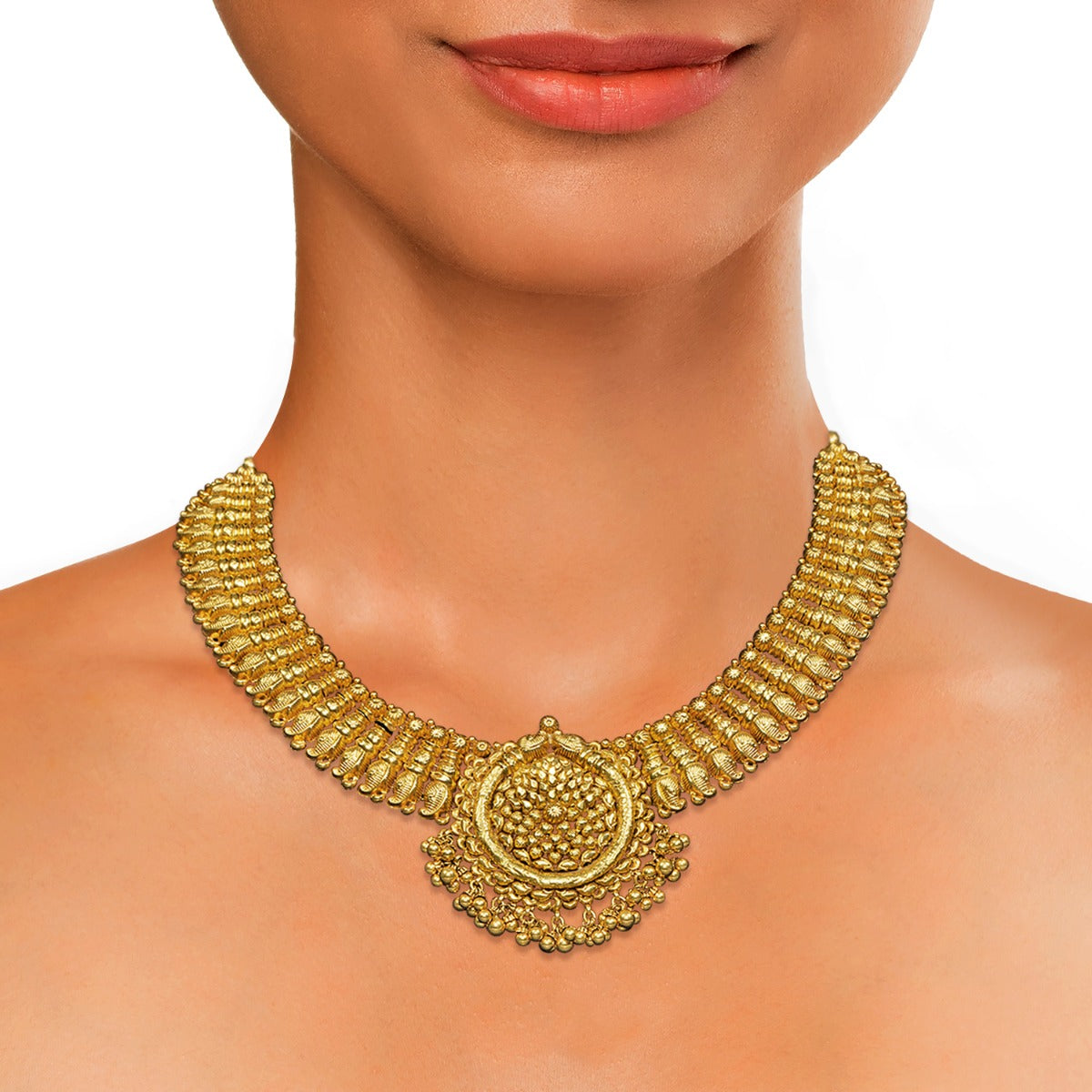 Elephant Gold Necklace Set