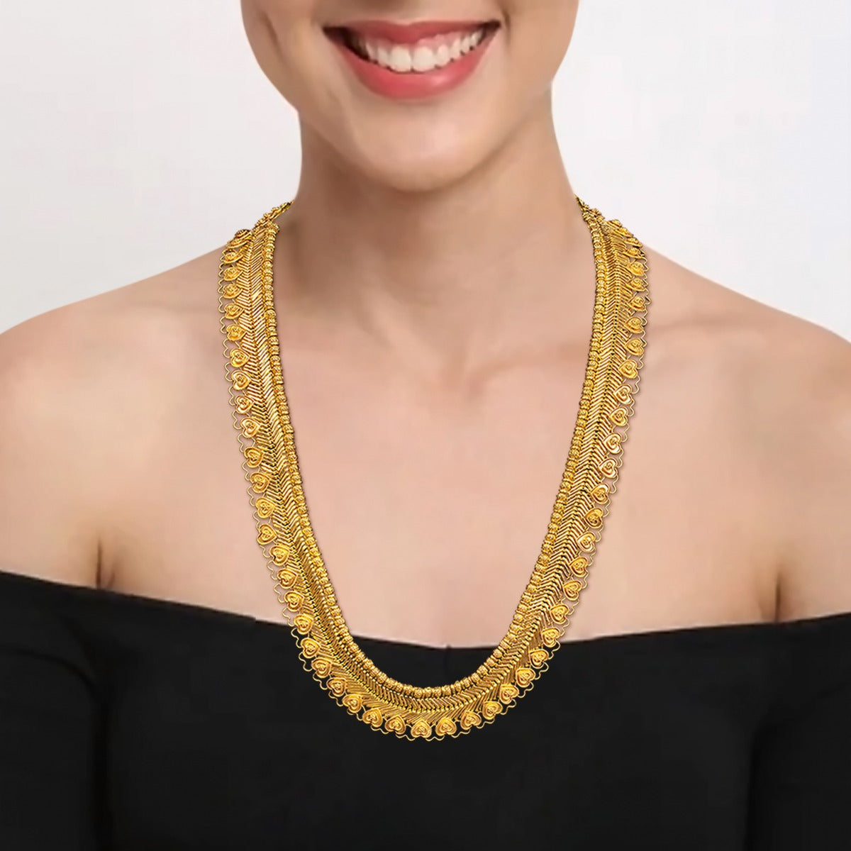 Traditional Gold Long Necklace