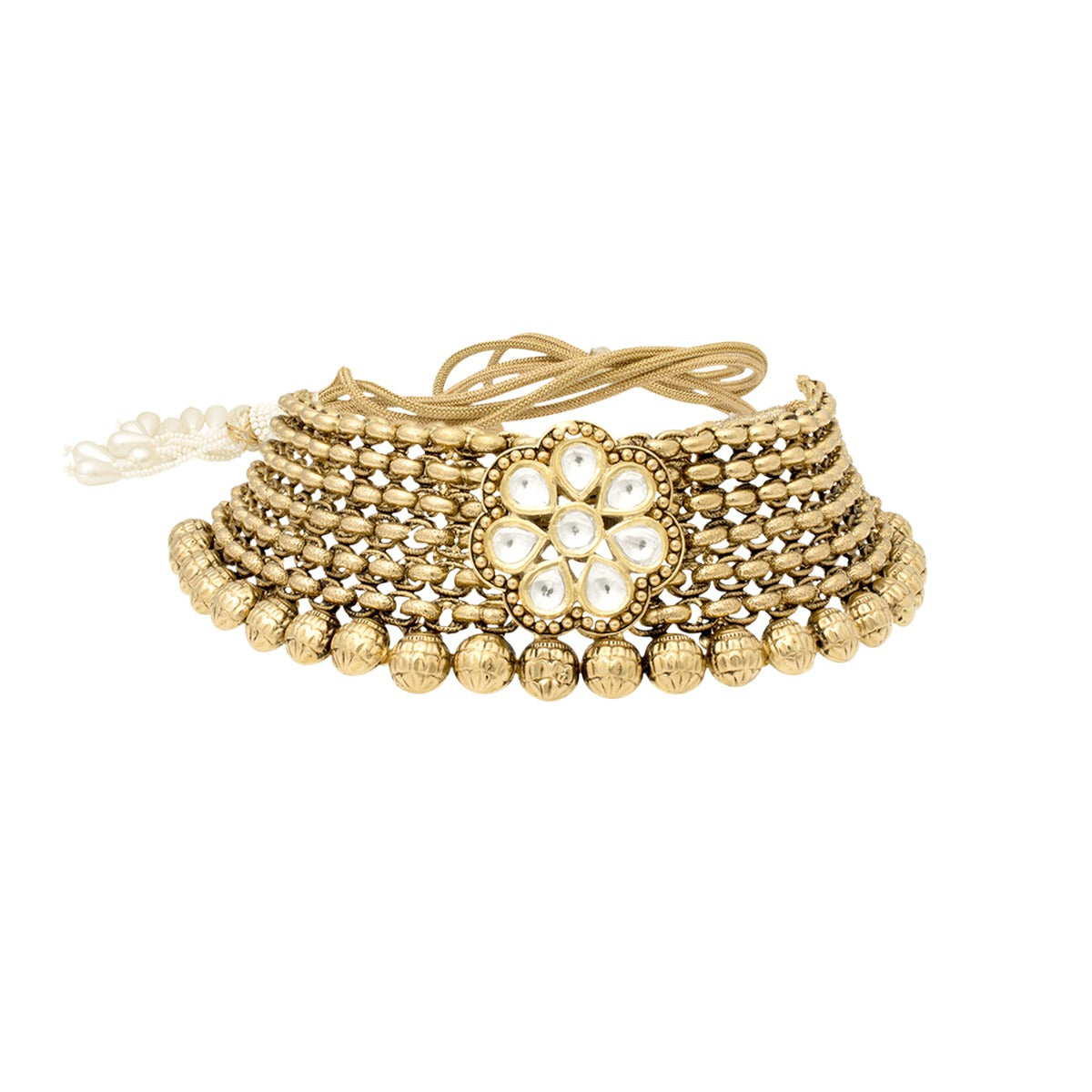 Ethnic Circular Gold Choker