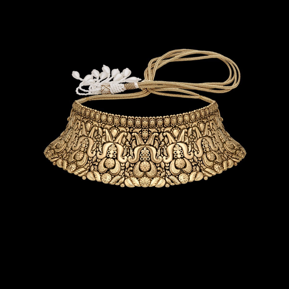 Shashi Geometric Gold Choker
