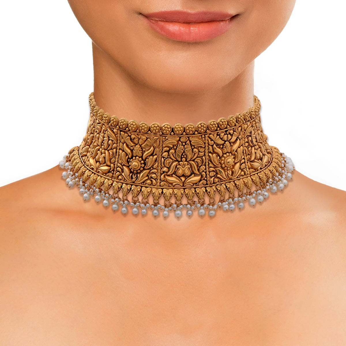 Temple Arch Gold Choker Set