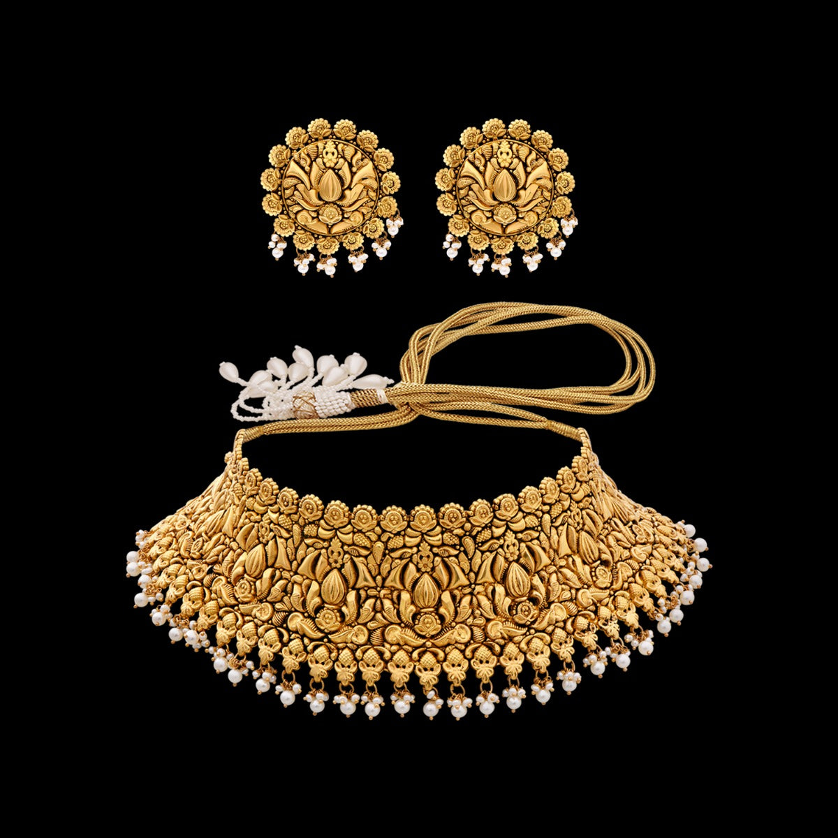 Gorgeous Gold Choker Set