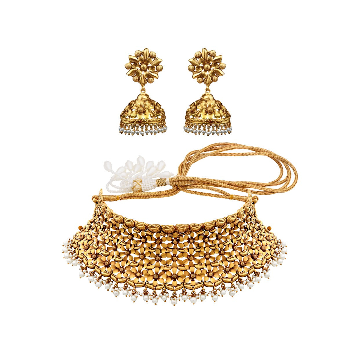 Lillies Gold Choker Set