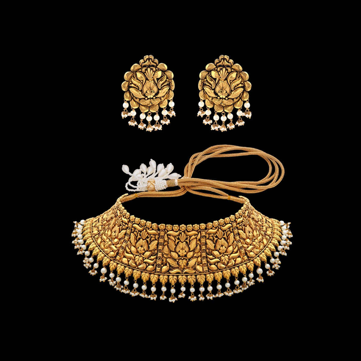 Marsh Bed Gold Choker Set