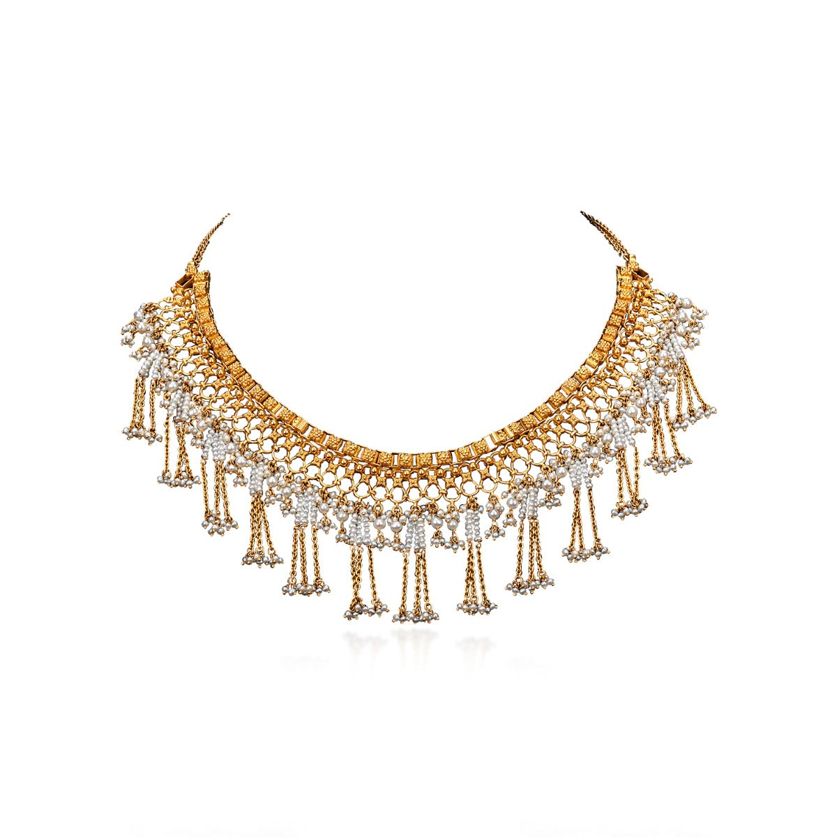 Raindrop Tazzles Gold Necklace