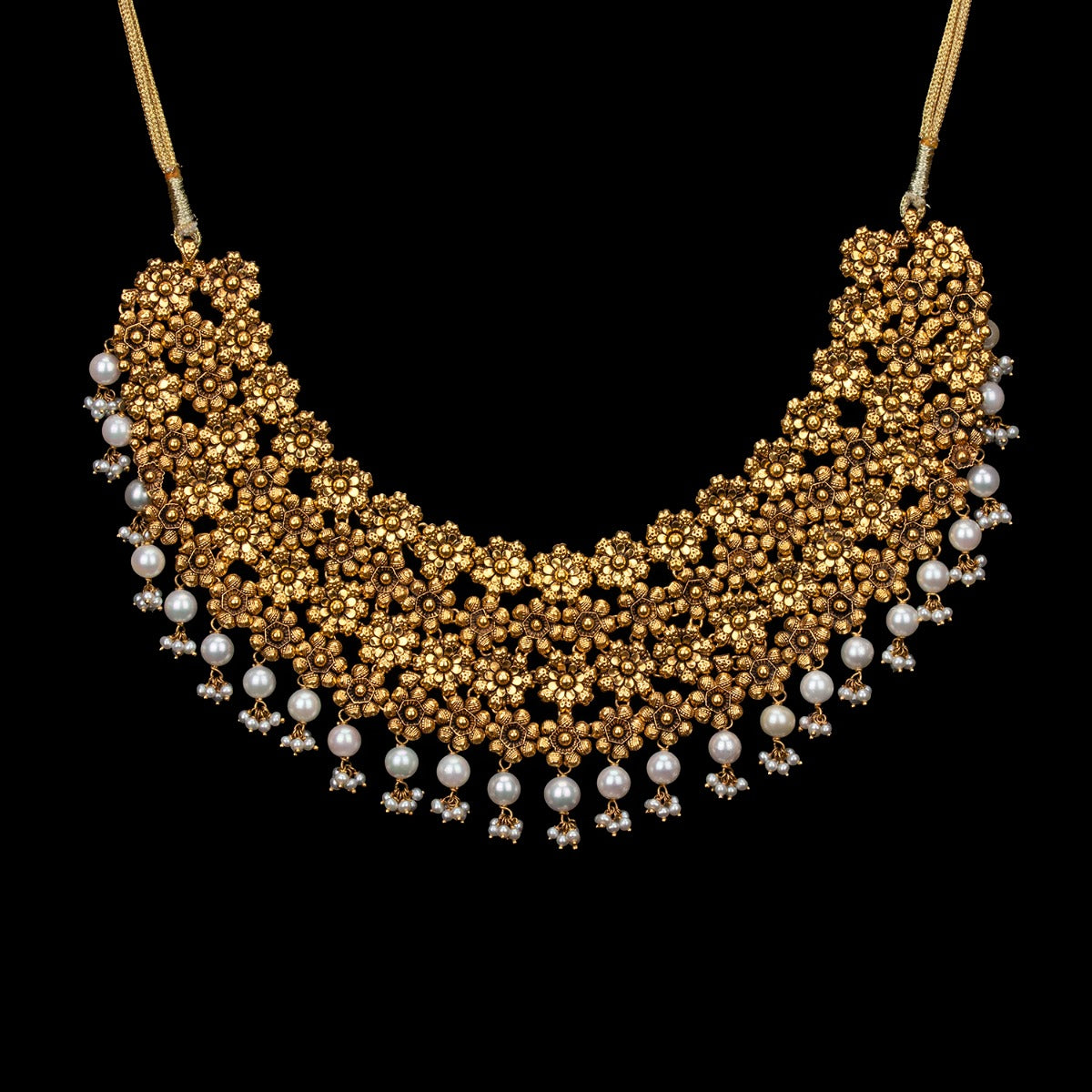 White Snow Gold Necklace