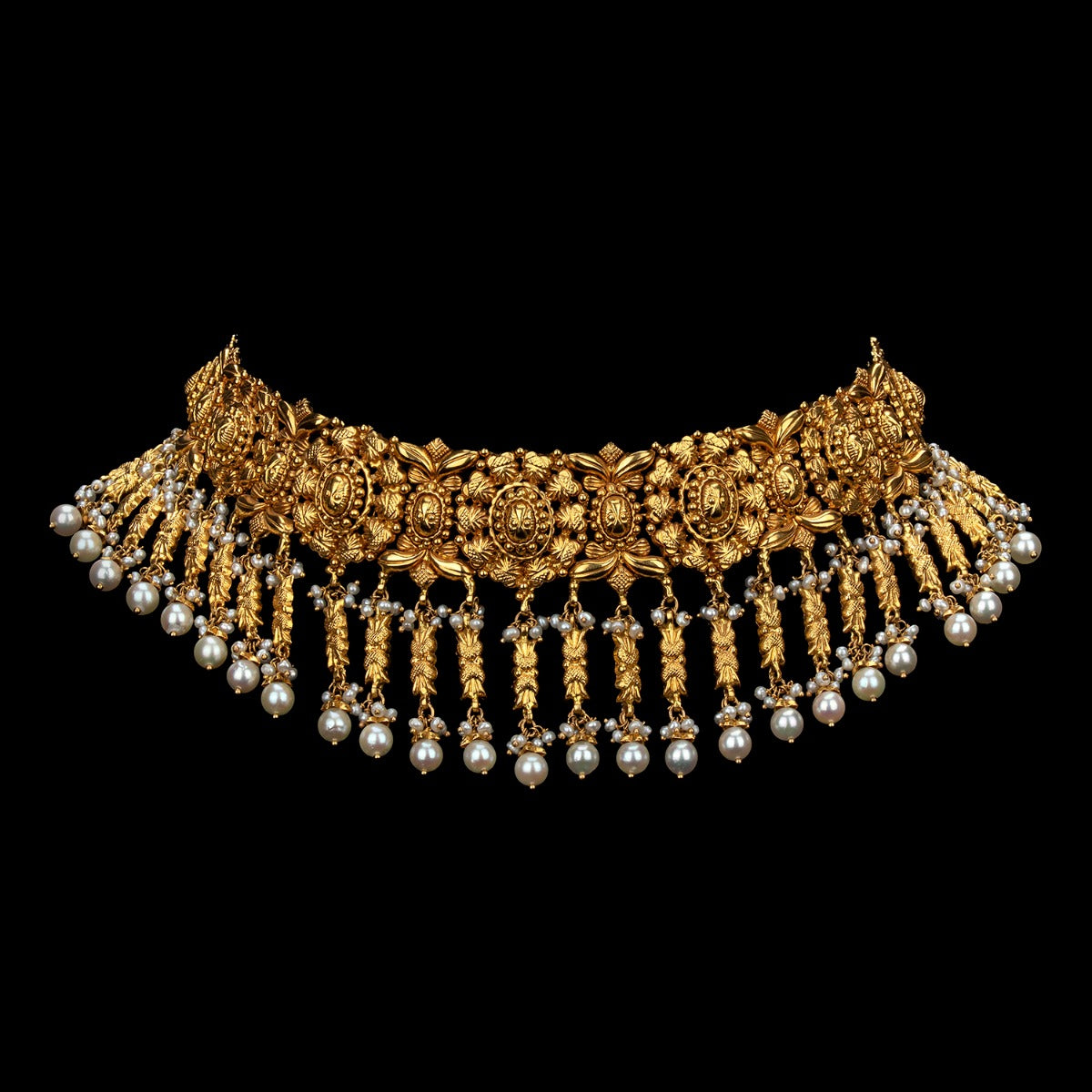 Chunky Wires Gold Choker