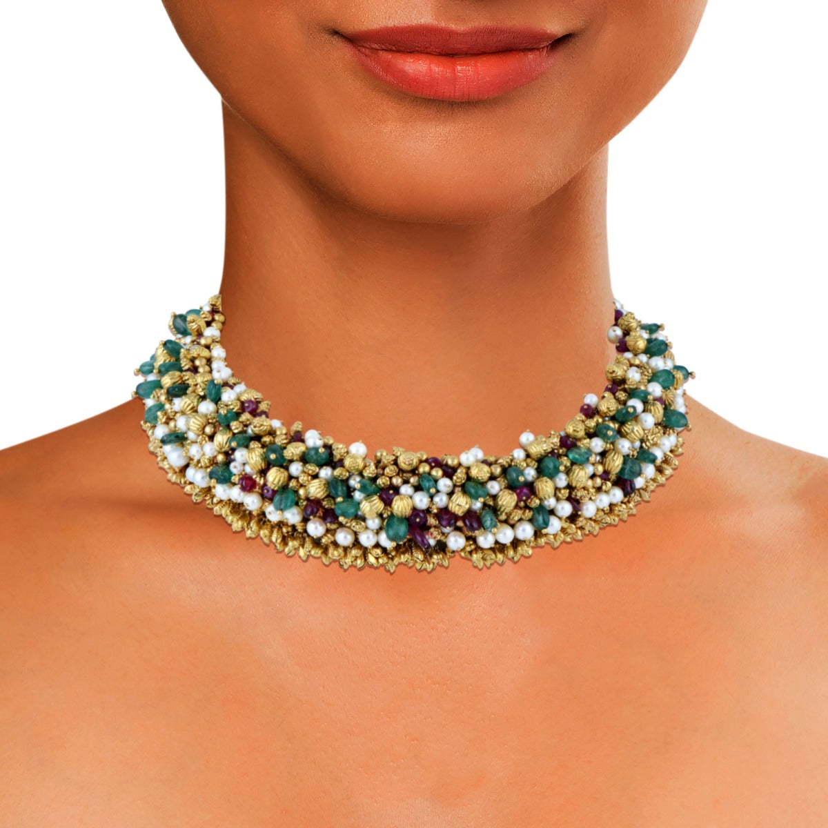 Classic Multi Studded Choker