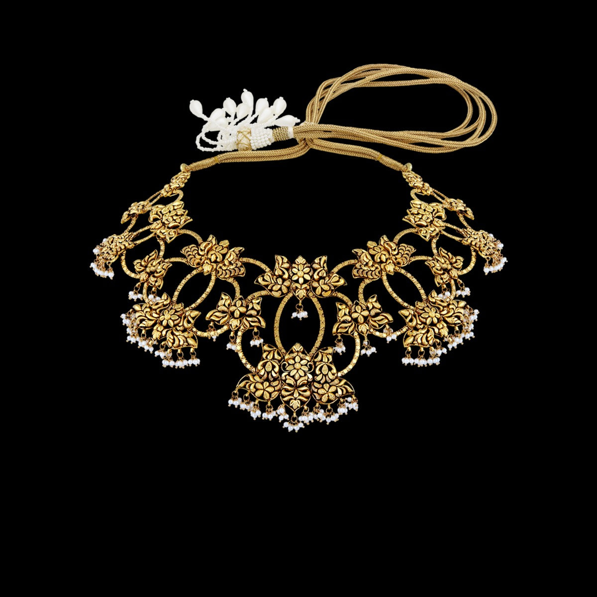 Lotus Blossom Gold Necklace