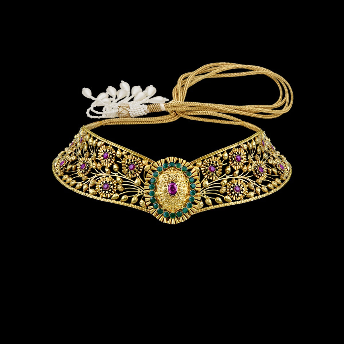 Glorious Floweret Gold Choker