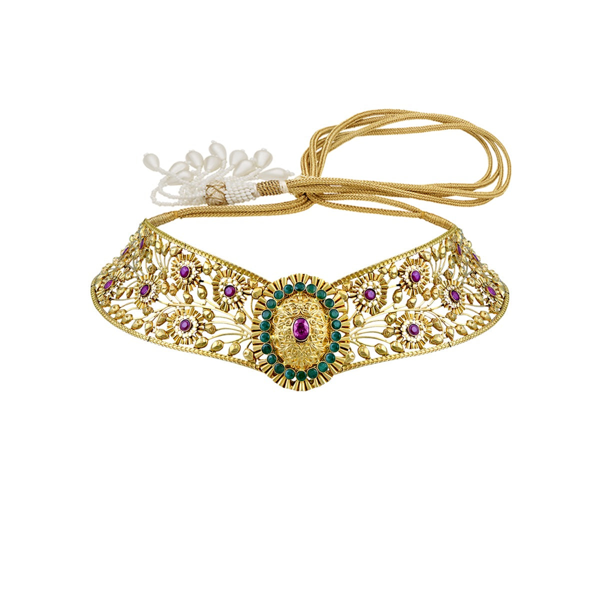 Glorious Floweret Gold Choker Set