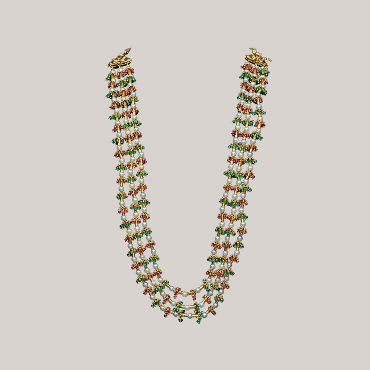 Multistone Gold Necklace