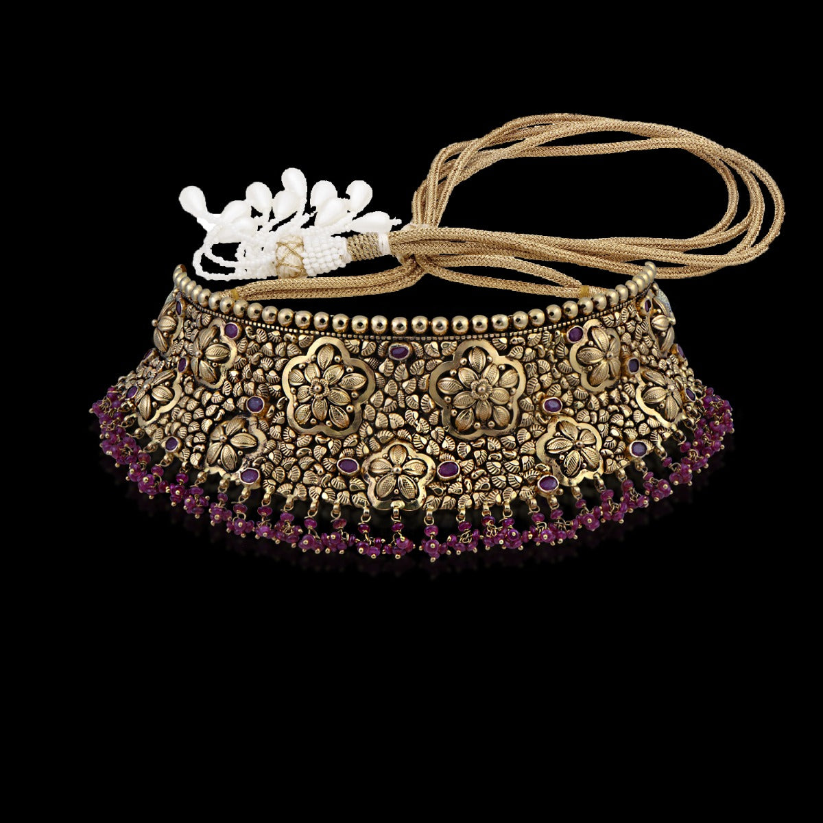 Daisy Flower Gold Choker