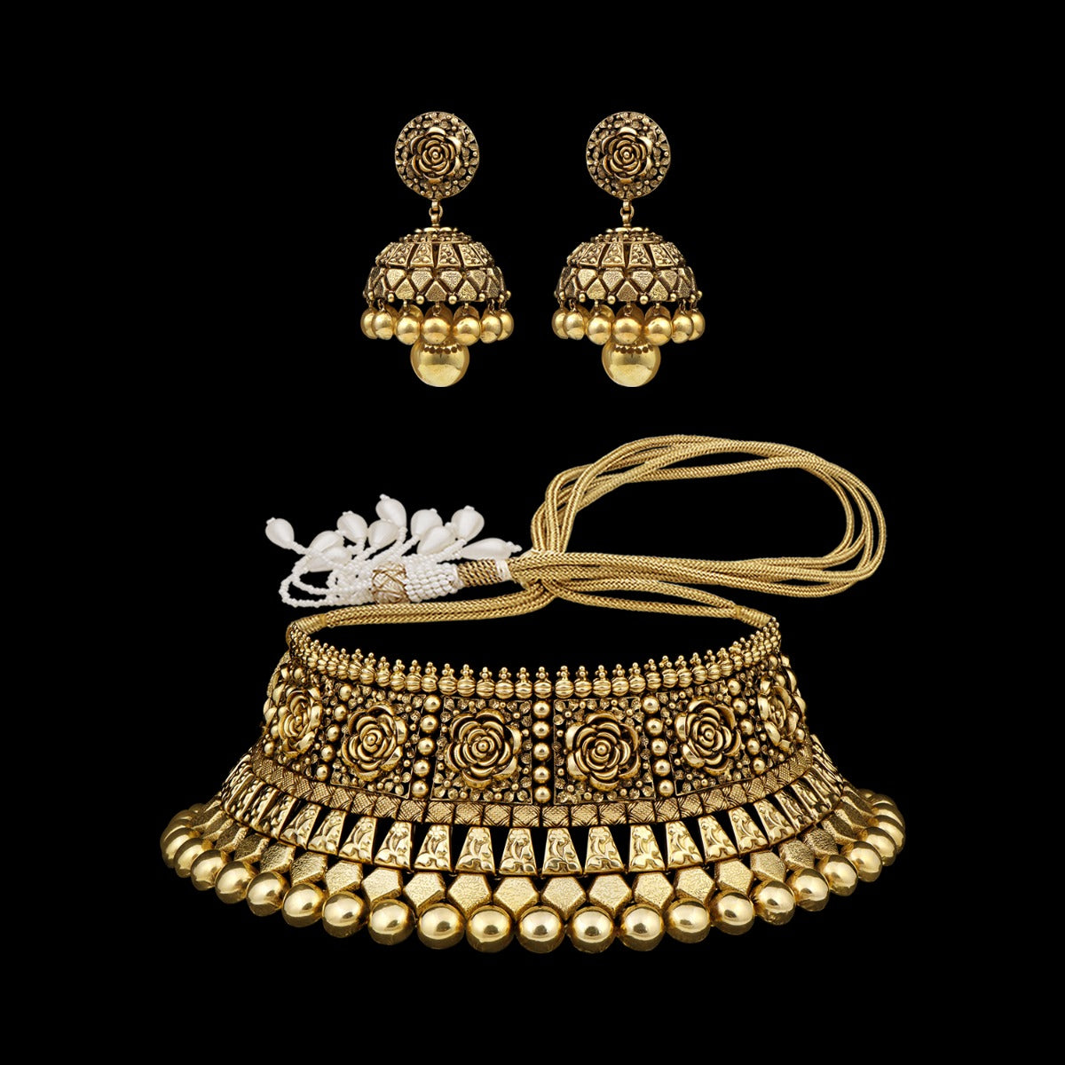 Belira Flora Gold Choker Set