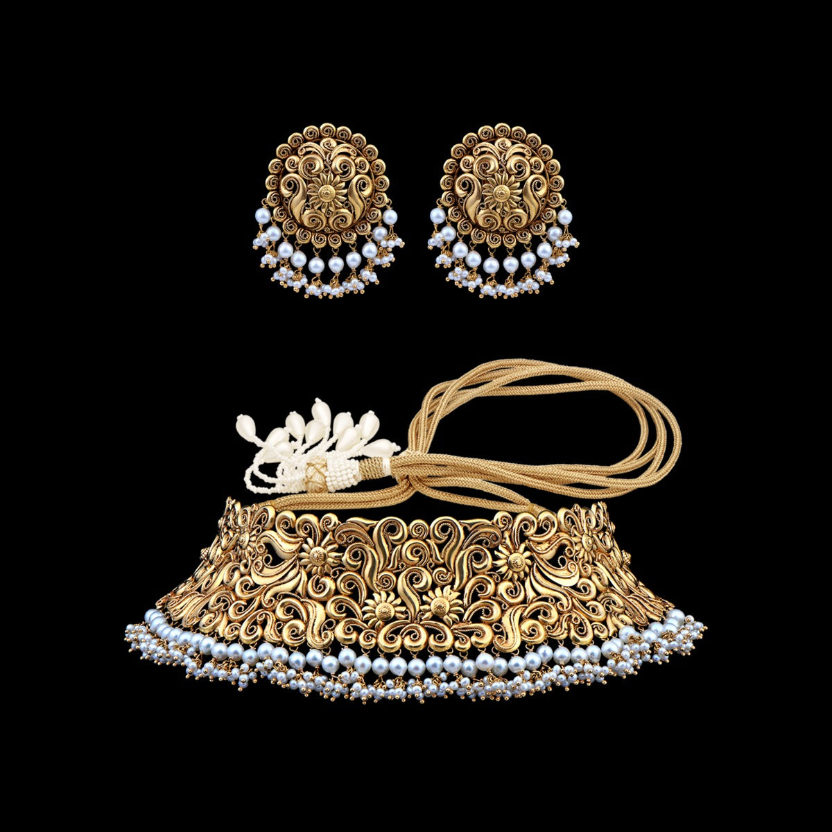 Arina Gold Choker Set