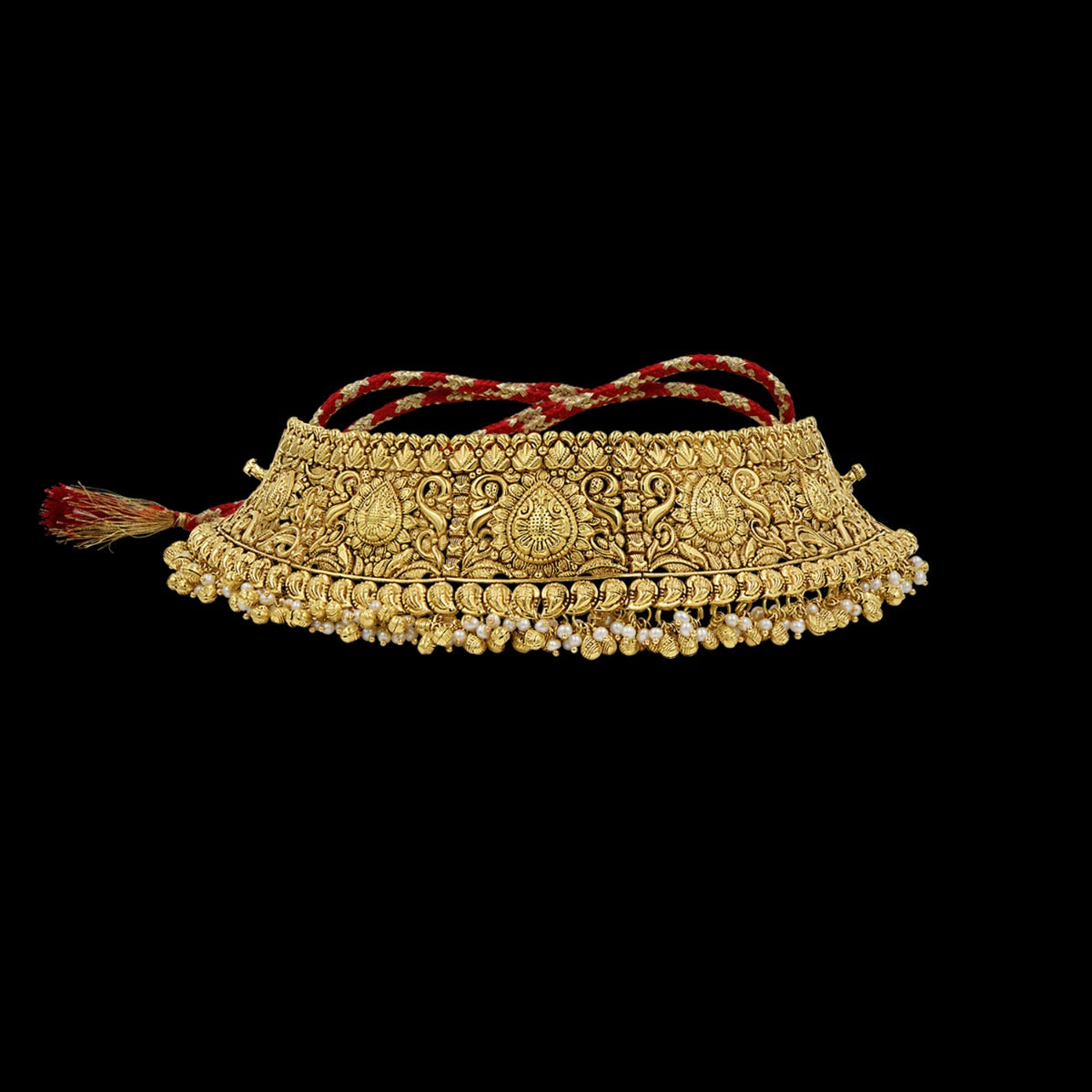 Gold Temple Motif Choker