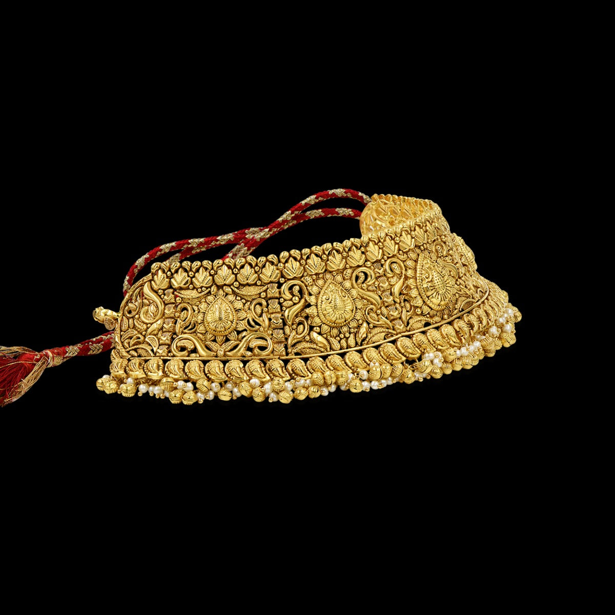 Gold Temple Motif Choker