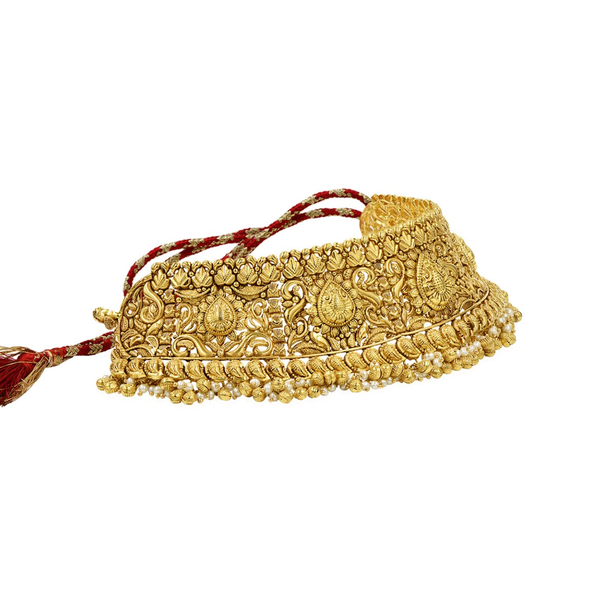 Gold Temple Motif Choker