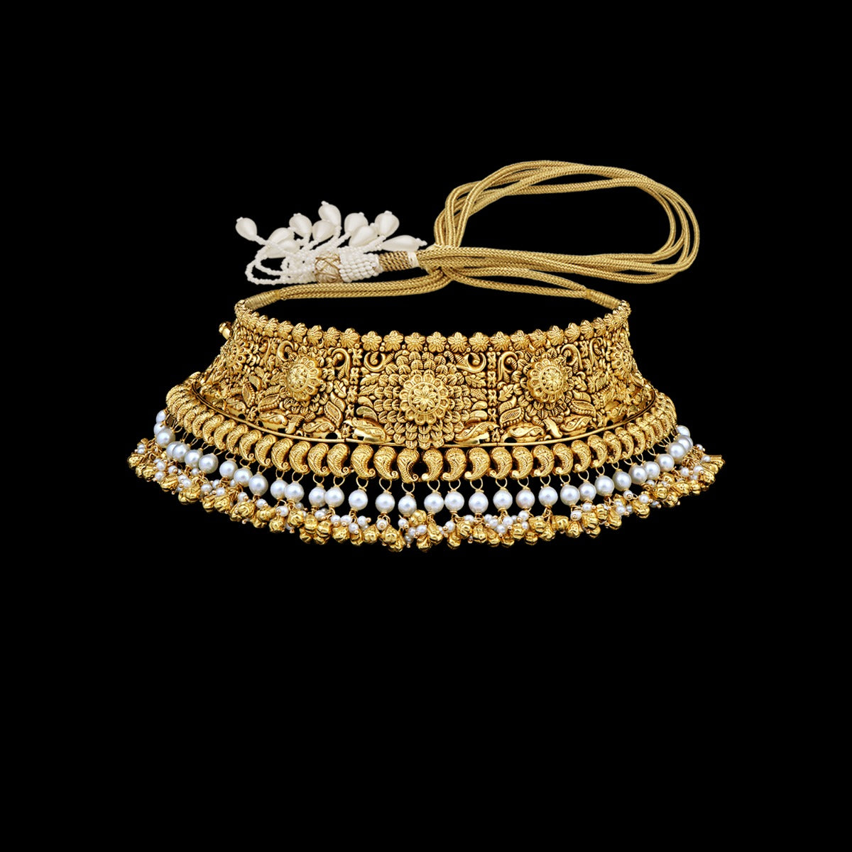 Glory Mesh Gold Choker Set