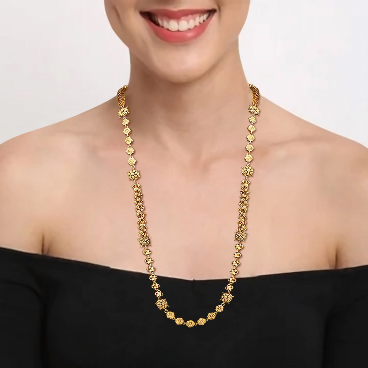 Classic Gold Long Necklace