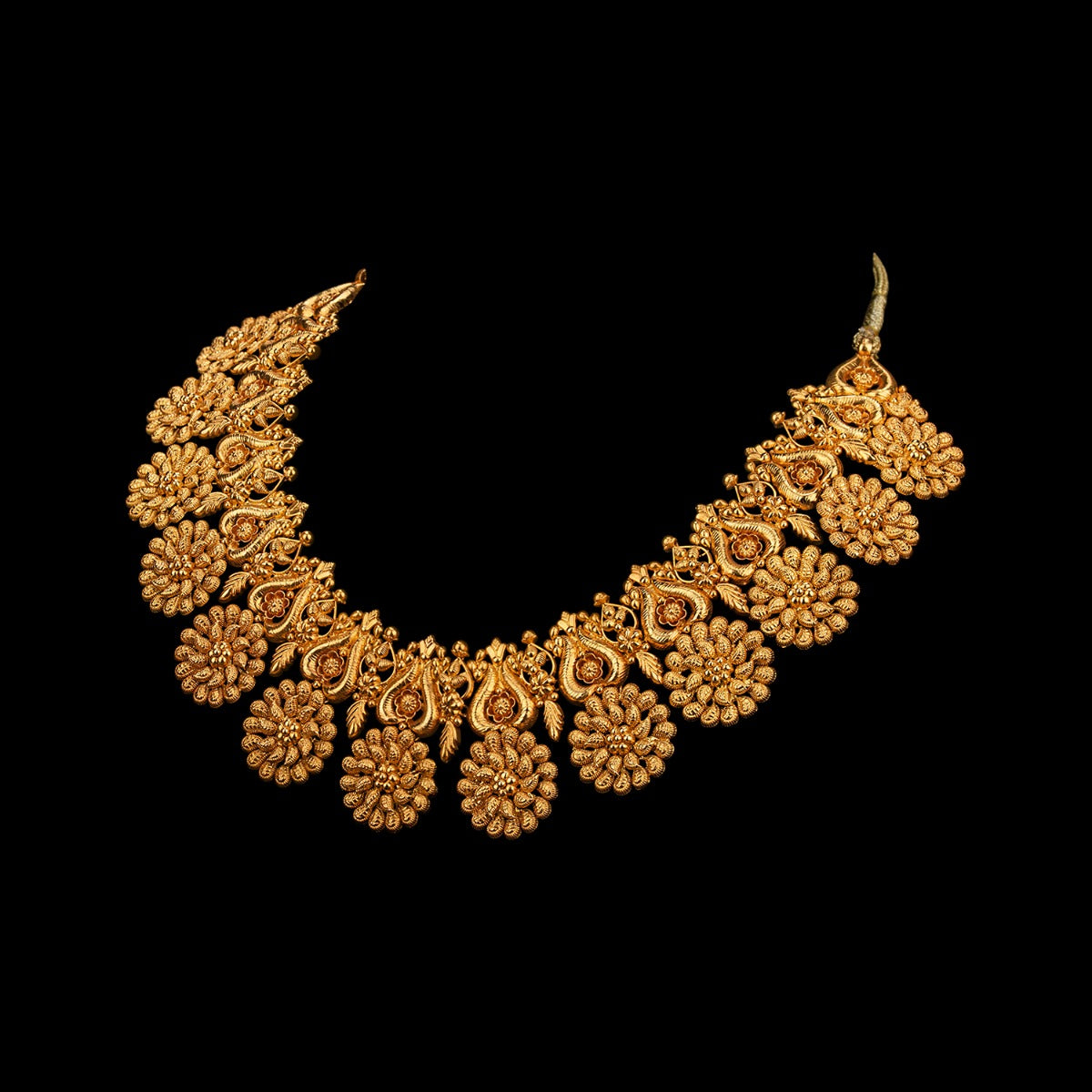 Flowers Shower Gold Necklace