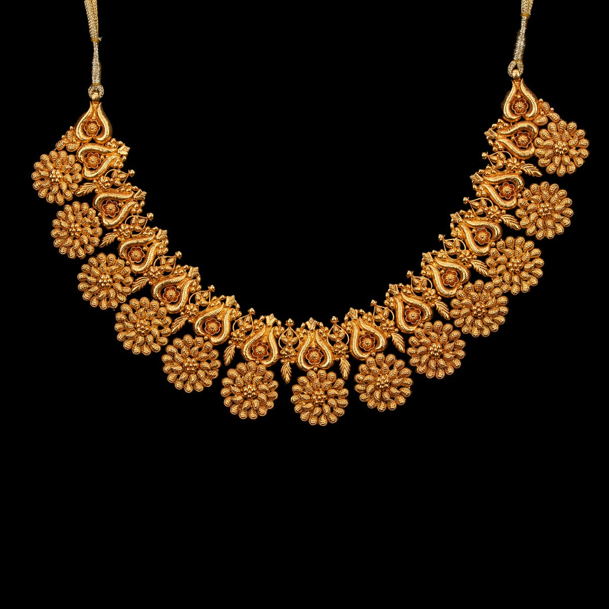 Flowers Shower Gold Necklace