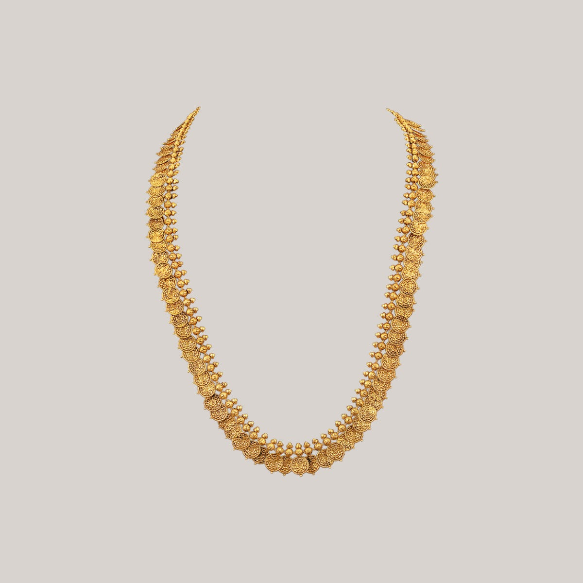 Chronology Coined Gold Long Necklace