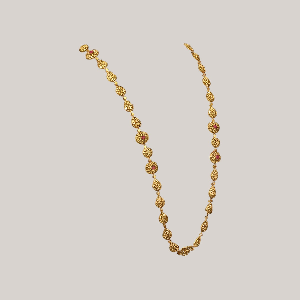 Temple Motif Gold Necklace