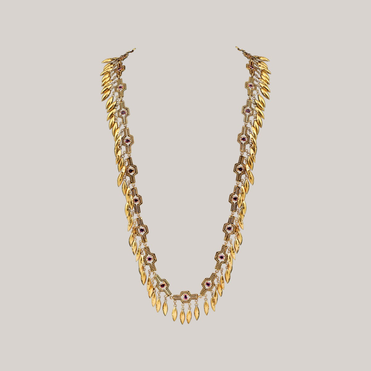 Linea Fringe Gold Long Necklace
