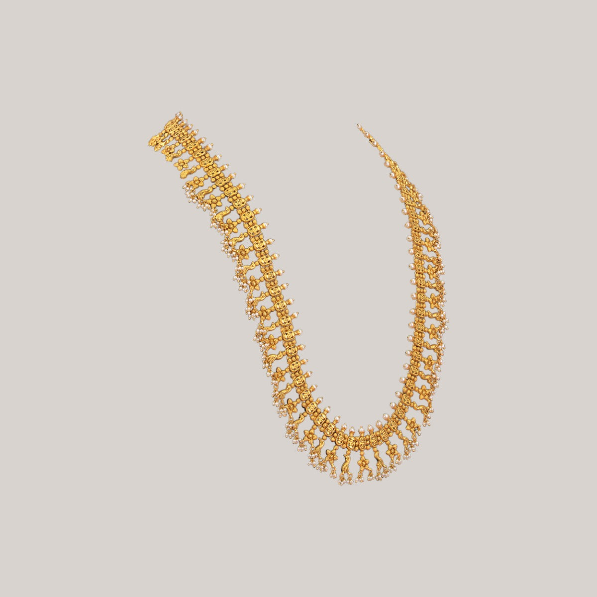 White and Gold Temple Necklace