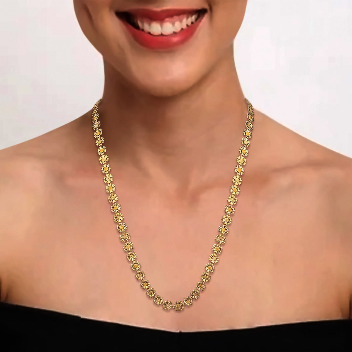Little Lillies Gold Necklace