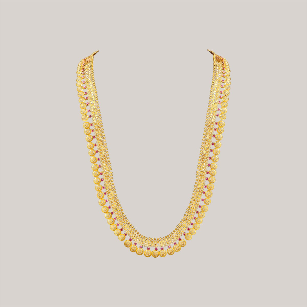 Time Lapse Long Gold Necklace