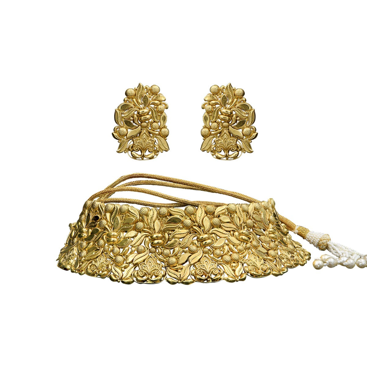 Pretty Leaf Choker Set