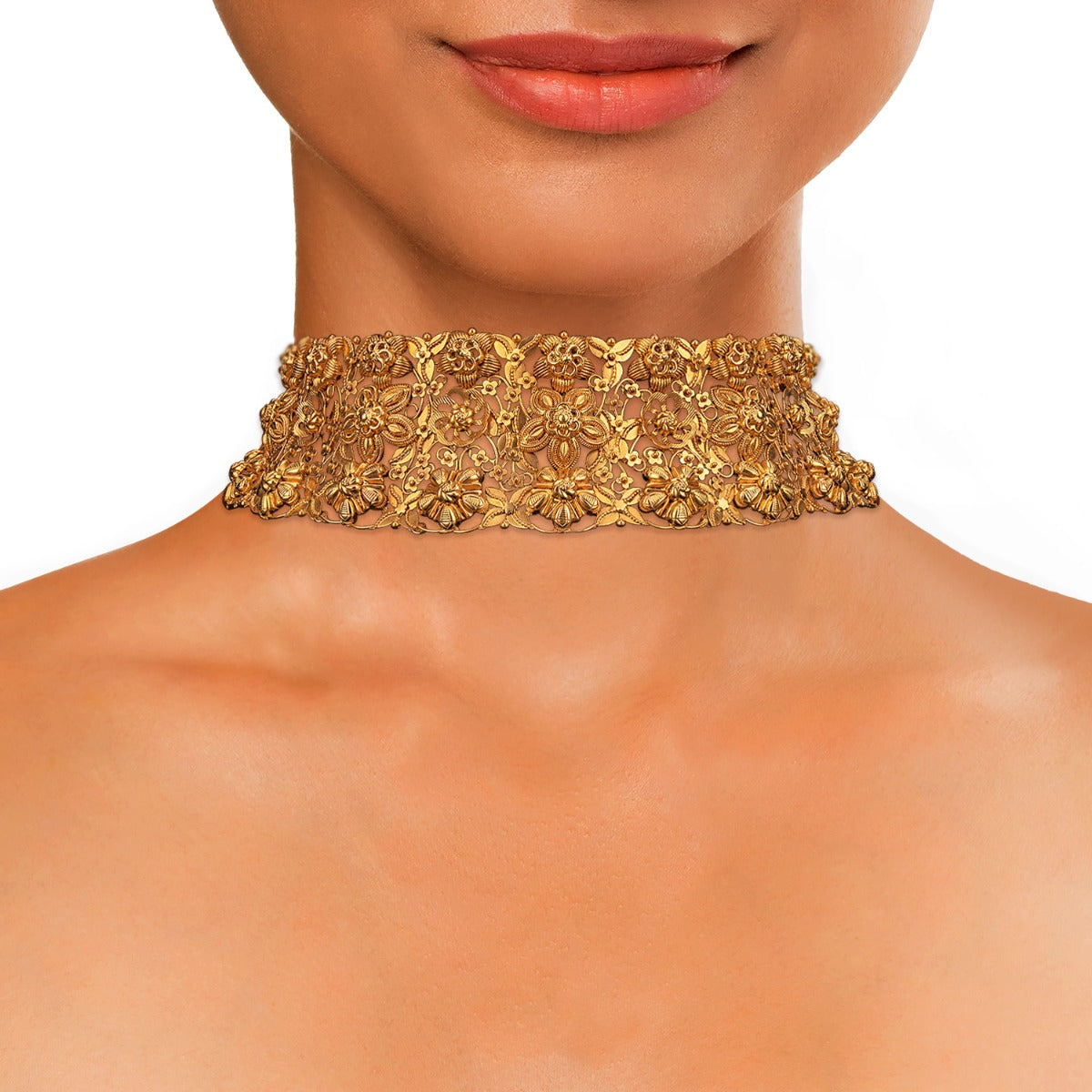 Windmill Winding Gold Choker