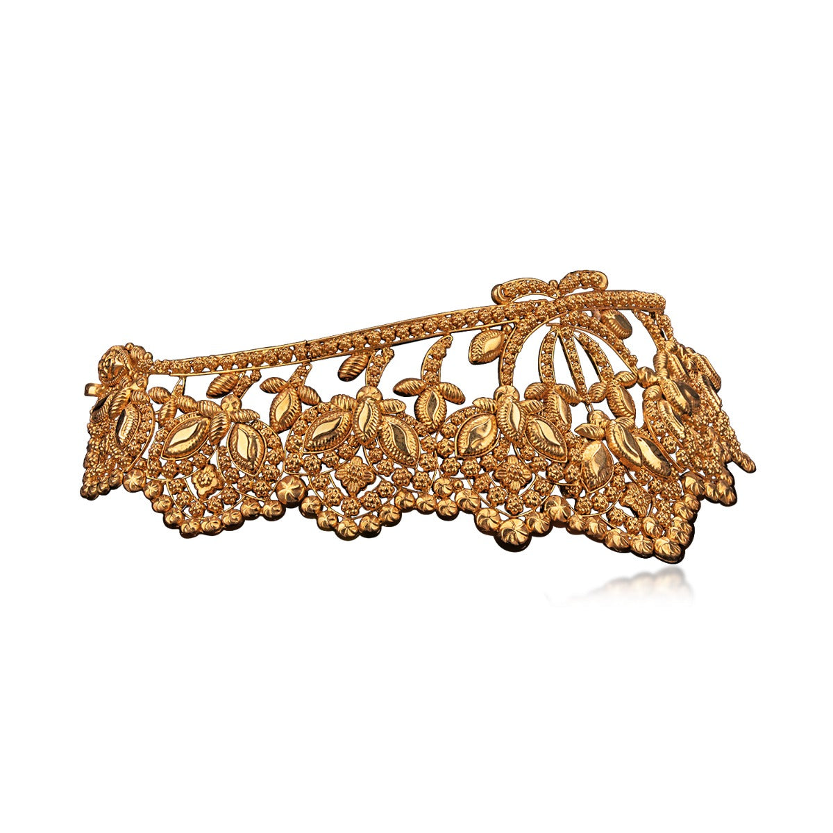Close Knit Knotted Gold Choker