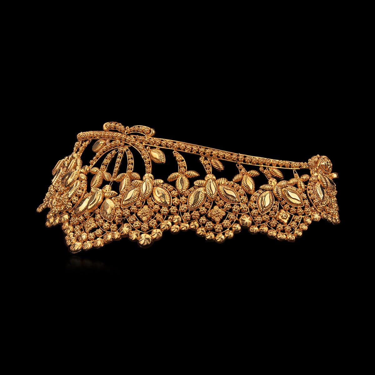 Close Knit Knotted Gold Choker