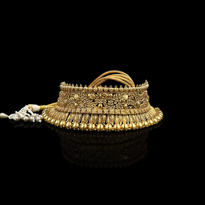 Gold Leaf Petal Choker