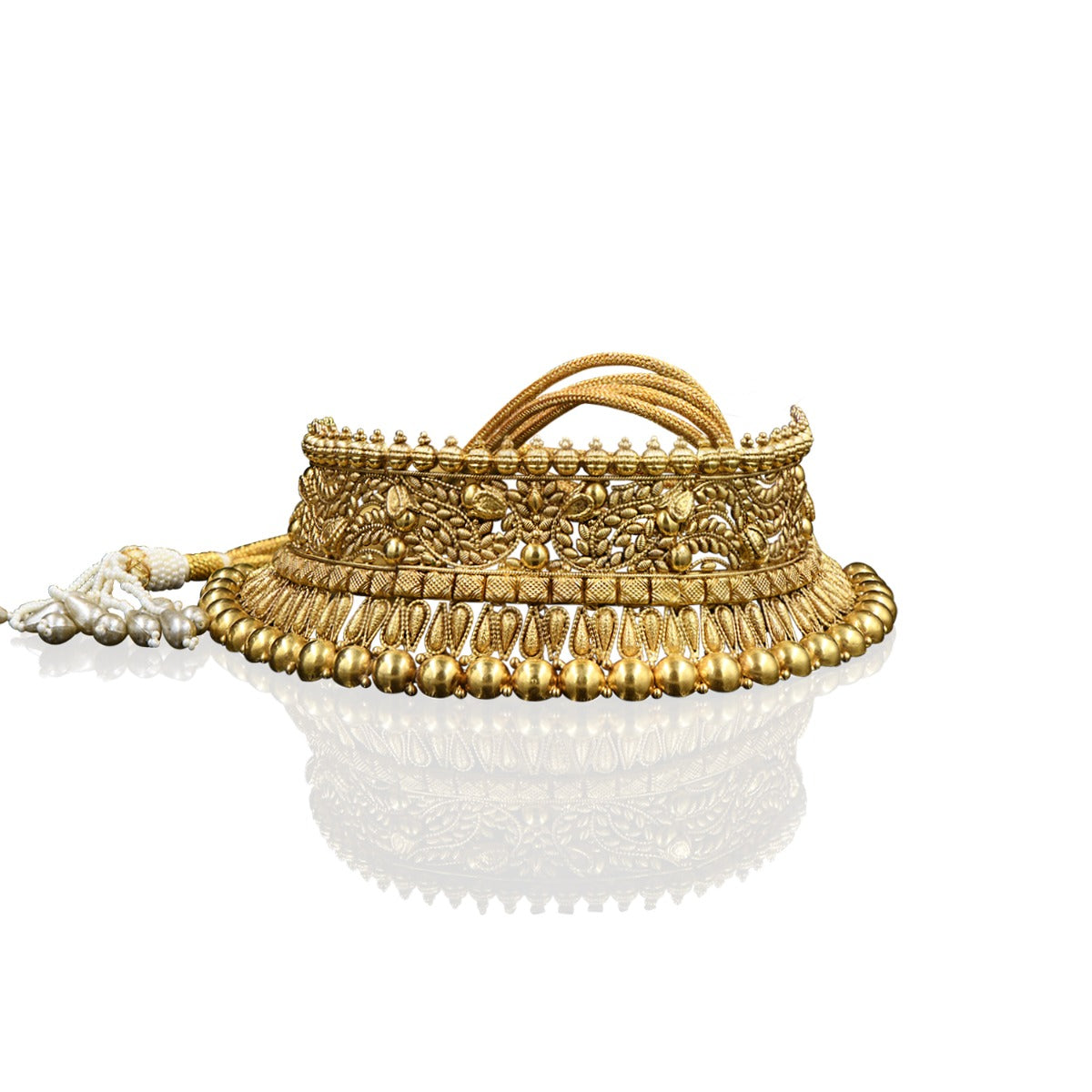 Gold Leaf Petal Choker