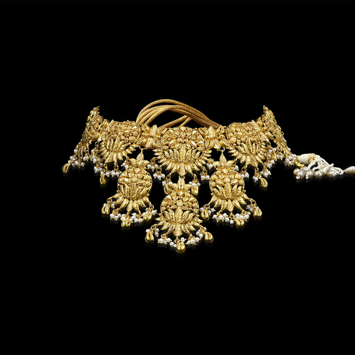 Layered Temple Gold Choker
