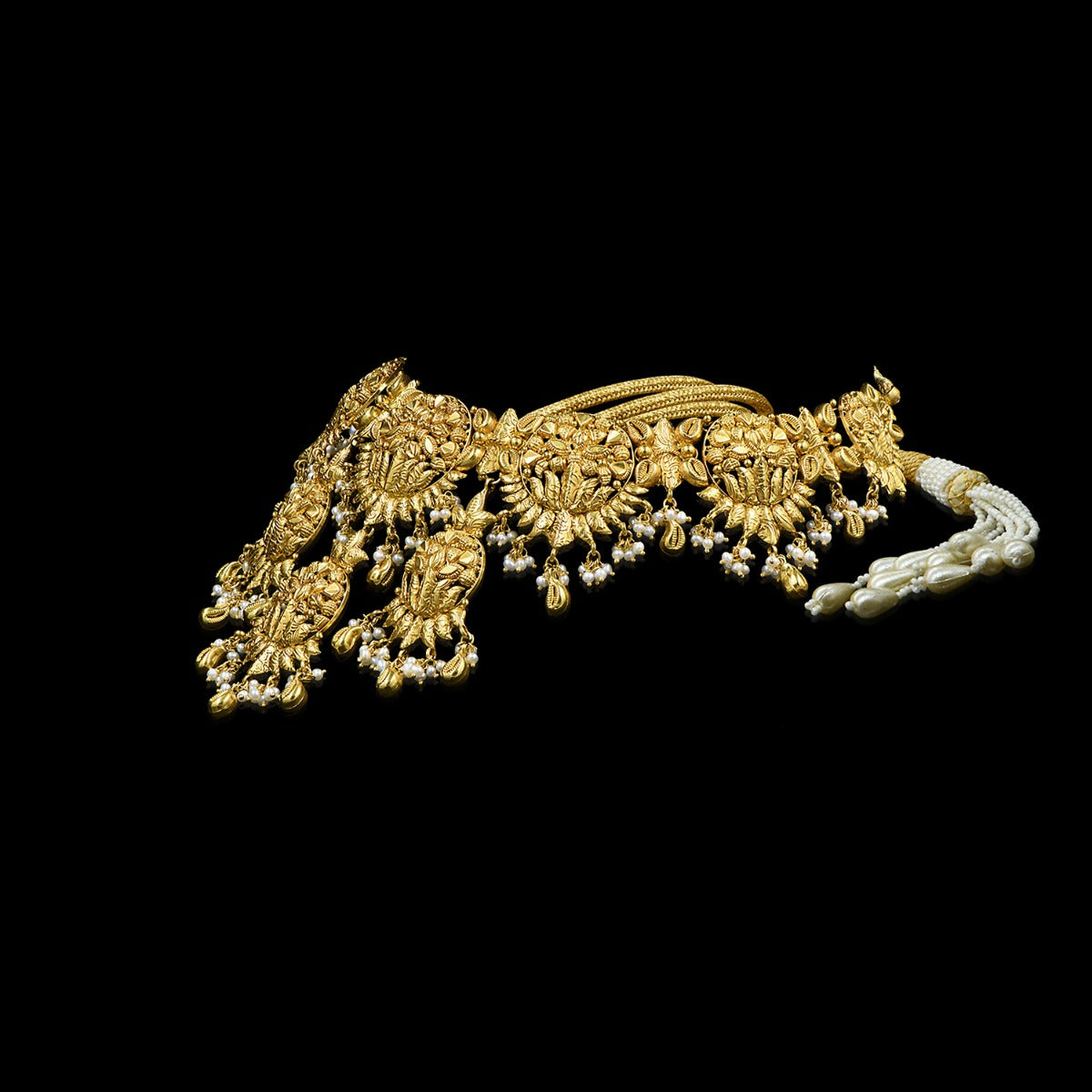 Layered Temple Gold Choker