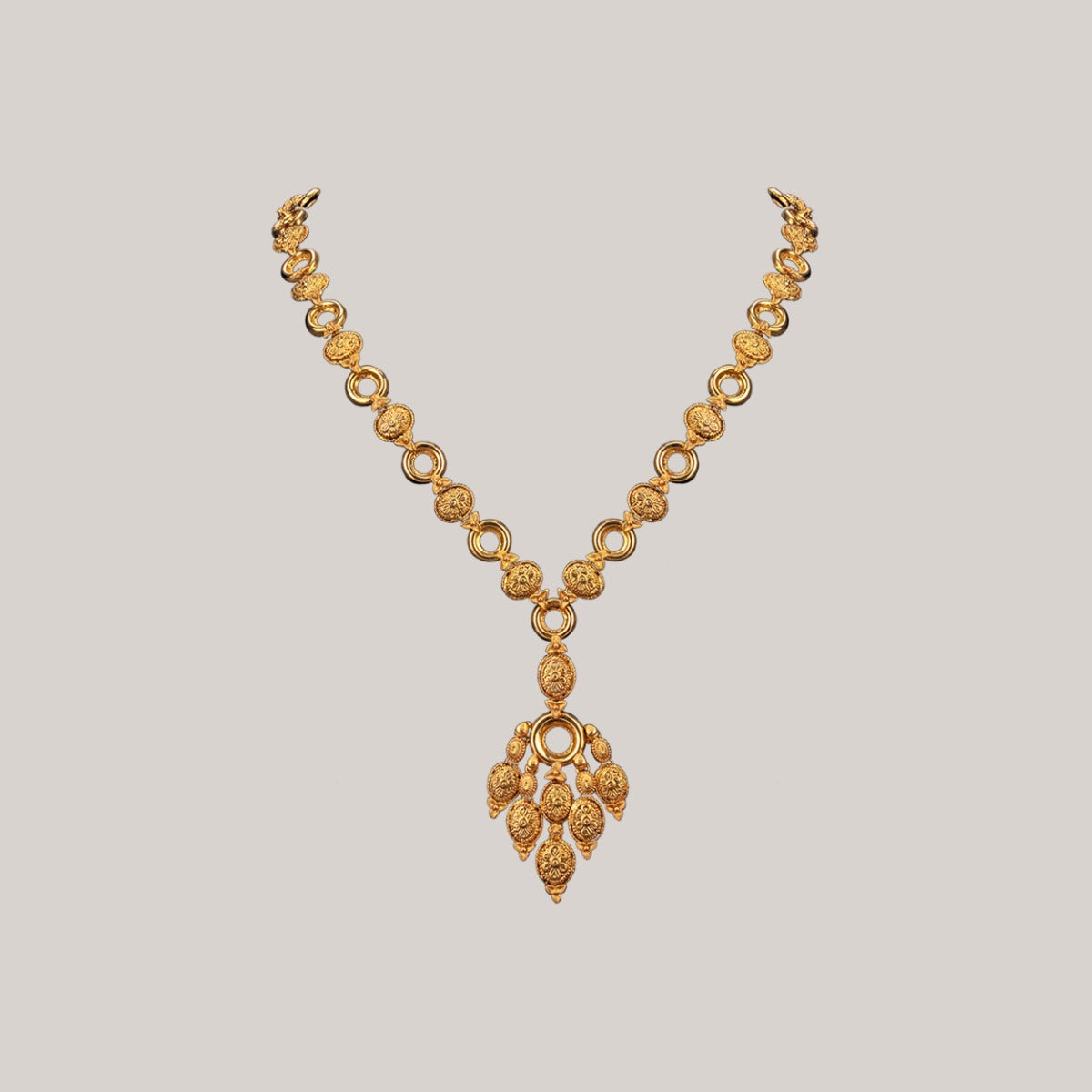 Wholes and Petals Gold Necklace