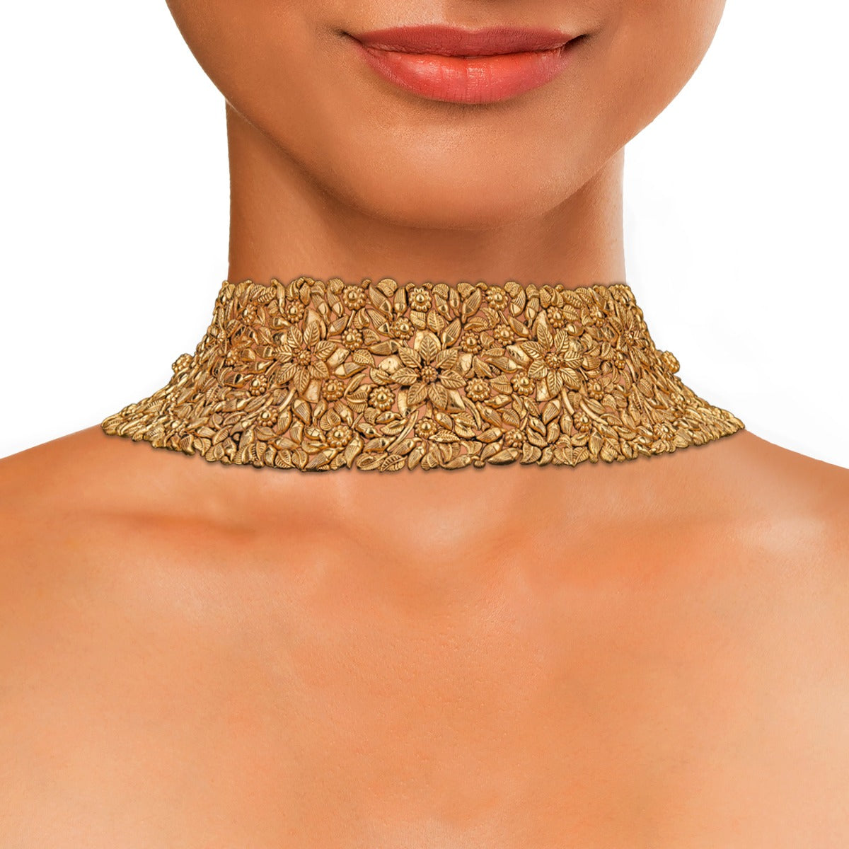 Gather Around Queen Gold Choker