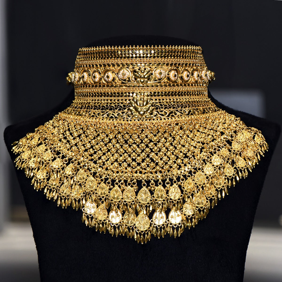 Elaborate Bridal Gold Choker