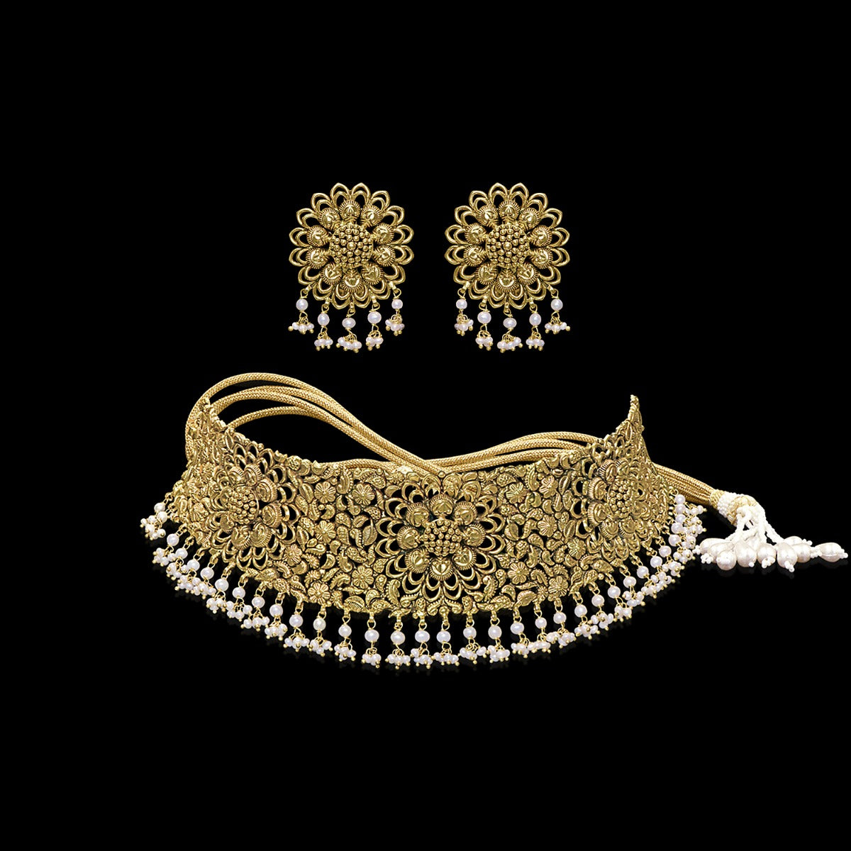 Tiny Twinkle Gold Choker Set