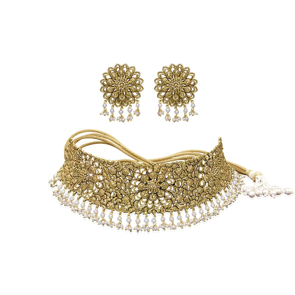 Tiny Twinkle Gold Choker Set