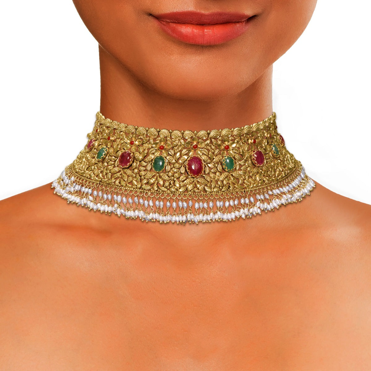 Doe Eyed Beady Choker Set
