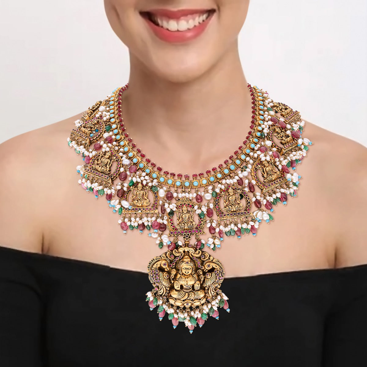 Padmalaya Gold Necklace Set