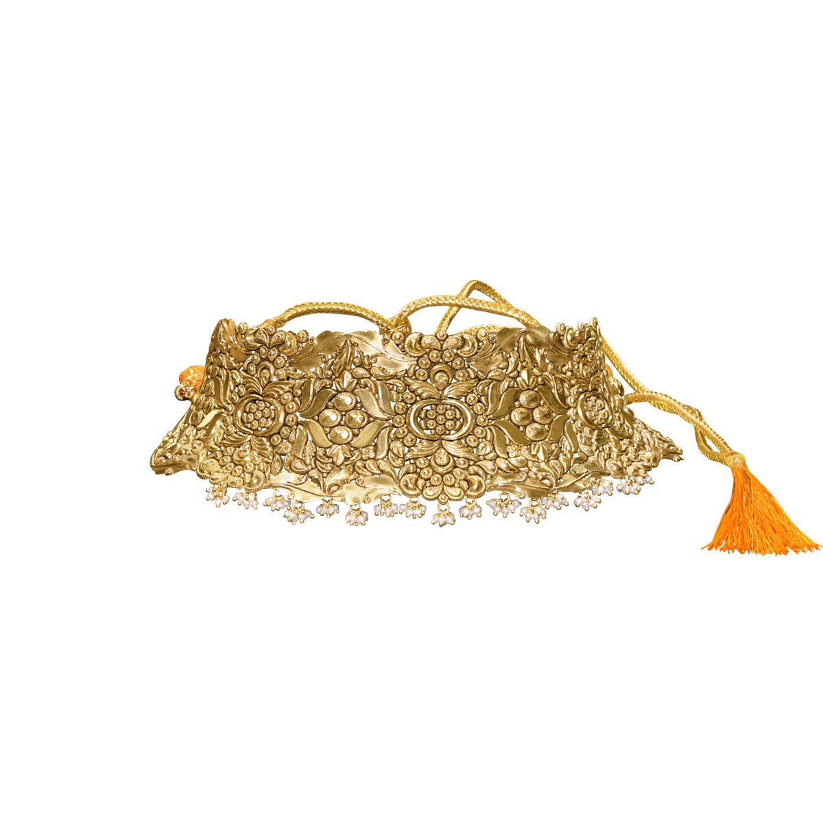 Curvy Dunes Gold Choker Set