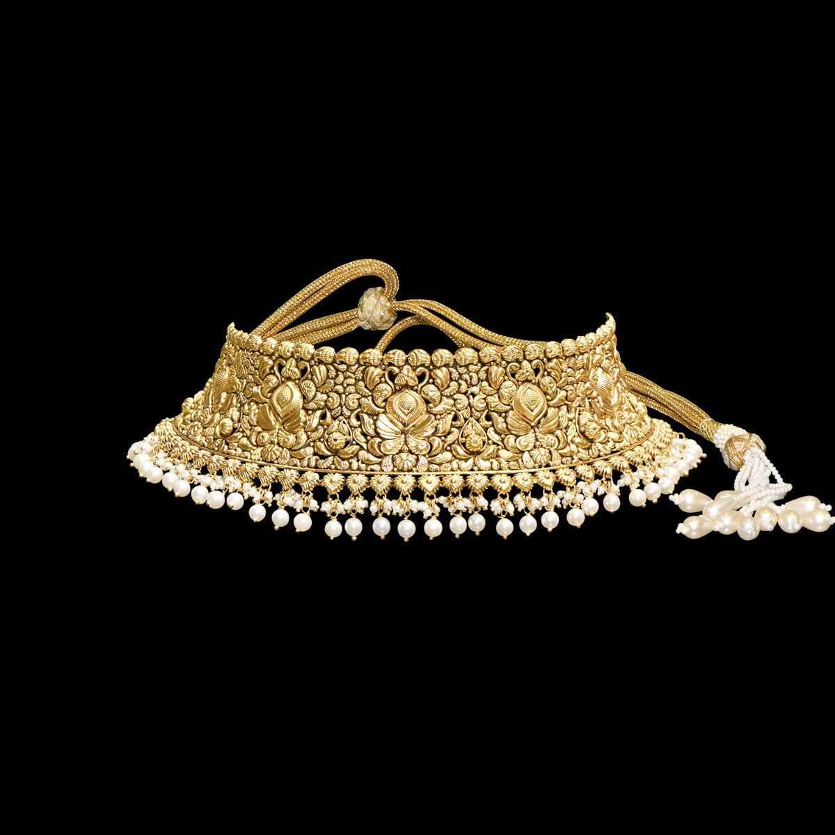 Rose Buds Gold Choker