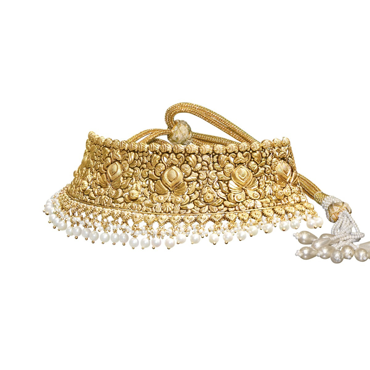 Rose Buds Gold Choker